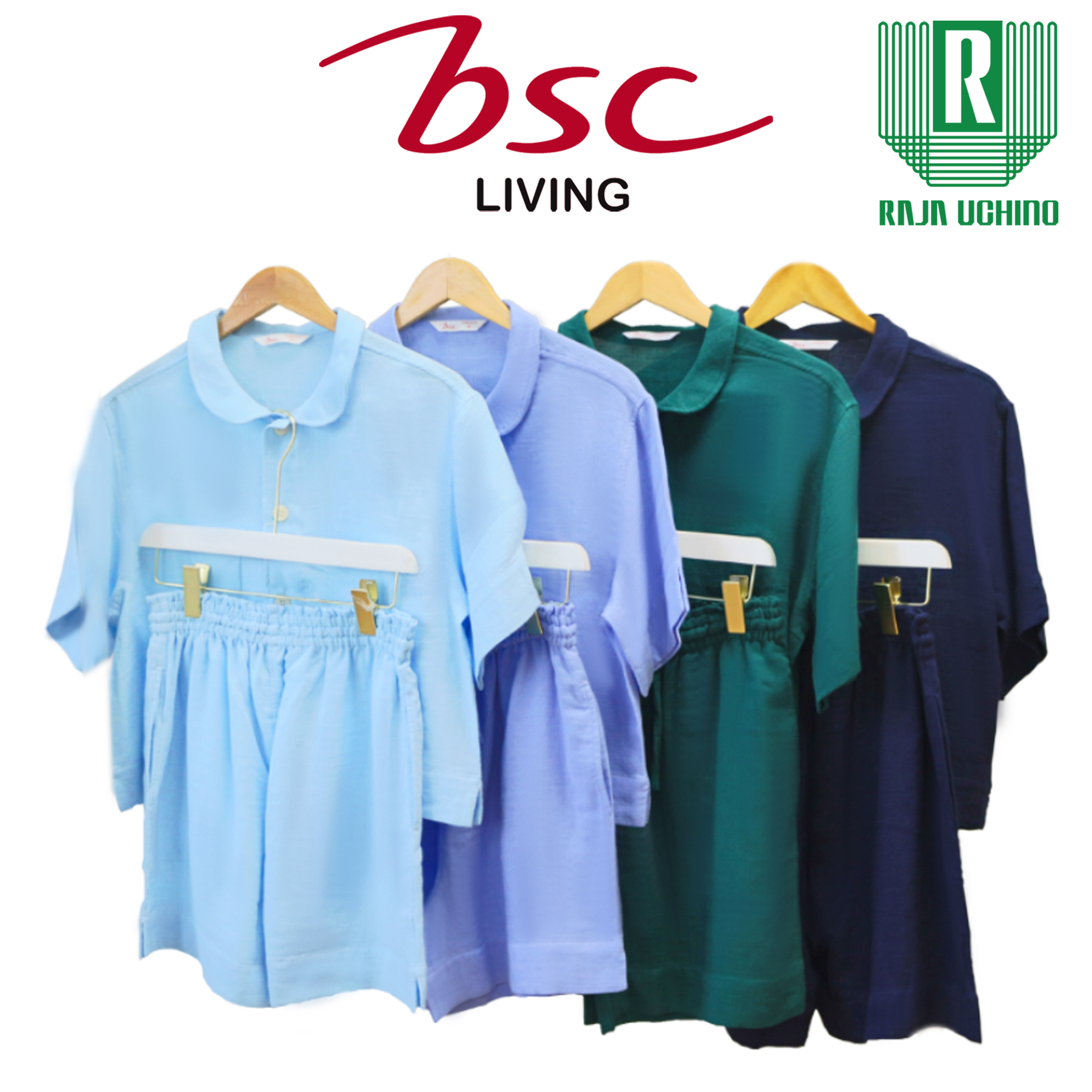 BSC New collection ชุดนอน-ชุดลำลอง (ขา+แขนสั้น) ผลิตจากฝ้ายธรรมชาติ100% บางเบา สวมใส่สบาย รุ่น [ ASP015 ] ราคา 600 บาท*ส่งฟรี