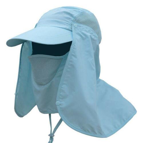 หมวกผ้ากันแดด หน้ากากบังแดดร้อน sunproof cover Cap ระบายอากาศดี ปิดหน้าถีงคอรอบ 360 สามารถถอดที่ปิดหน้าและปีกได้