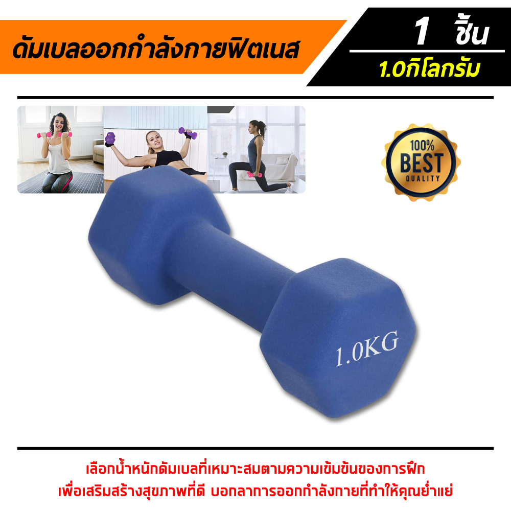 ดูภาพ Dumbbell ดัมเบล ดัมเบลยาง ออกกำลังกาย สินค้าพร้อมส่ง 1 ชิ้น <br/>เพิ่มเติม Dumbbell ดัมเบล ดัมเบลยาง ออกกำลังกาย สินค้าพร้อมส่ง 1 ชิ้น