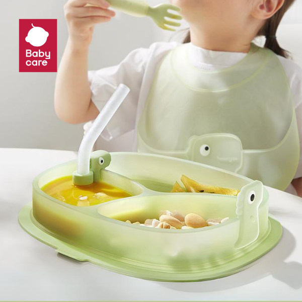 Babycare Silicone Suction Cup Food Plate, Dinosaur Shape, for Children ราคา 269 บาท*ส่งฟรี
