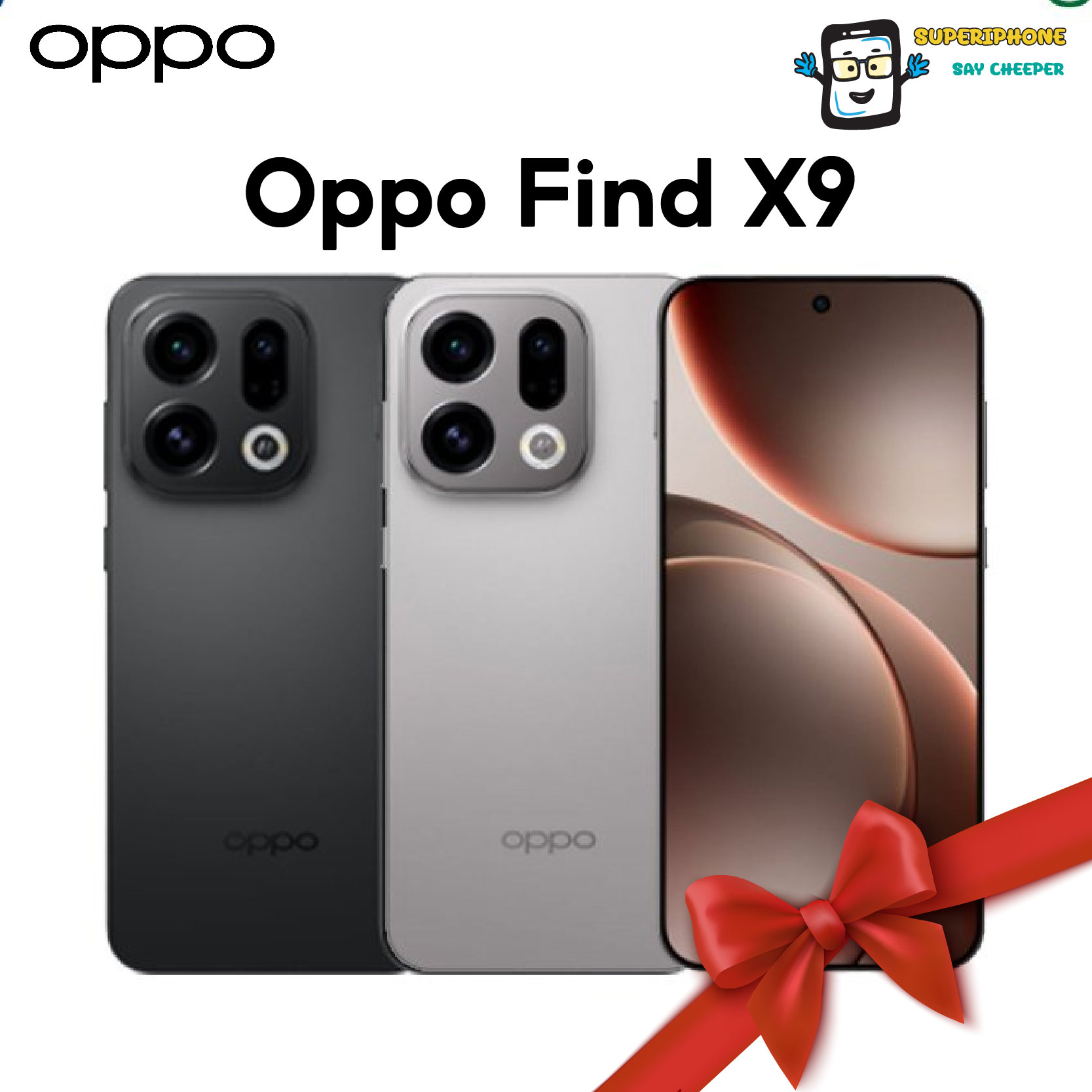 Oppo Find X9 (16+512Gb) 6.59 Inches L 120Hz L Battery 7,025 Mah (by Lazada Supertphone) ราคา 32,580 บาท*ส่งฟรี