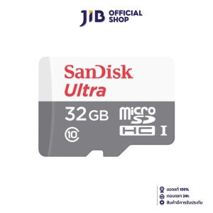 สินค้า 32 GB MICRO SD CARD (ไมโครเอสดีการ์ด) SANDISK ULTRA SDHC CLASS 10 (SDSQUNR-032G-GN3MN)