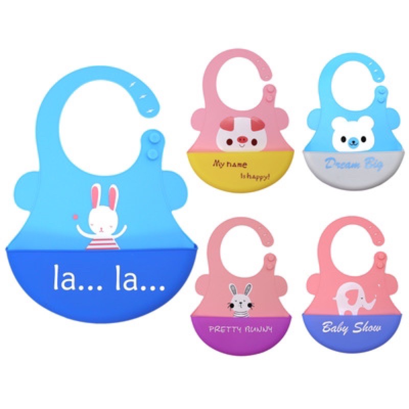 Baby Toy	ซิลิโคนกันเปื้อนรูปสัตว์ มีถาดรองอาหาร