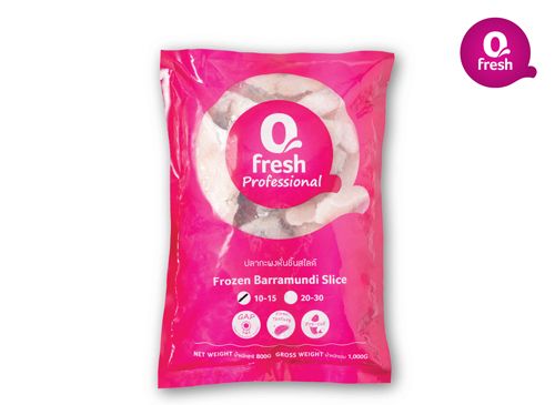 Qfresh เนื้อปลากะพงแล่ติดหนัง 10-15 g/pc 1 kg (แช่แข็ง) /ค่าจัดส่ง 150 บาท ทั่วไทย ราคา 450 บาท*ส่งฟรี