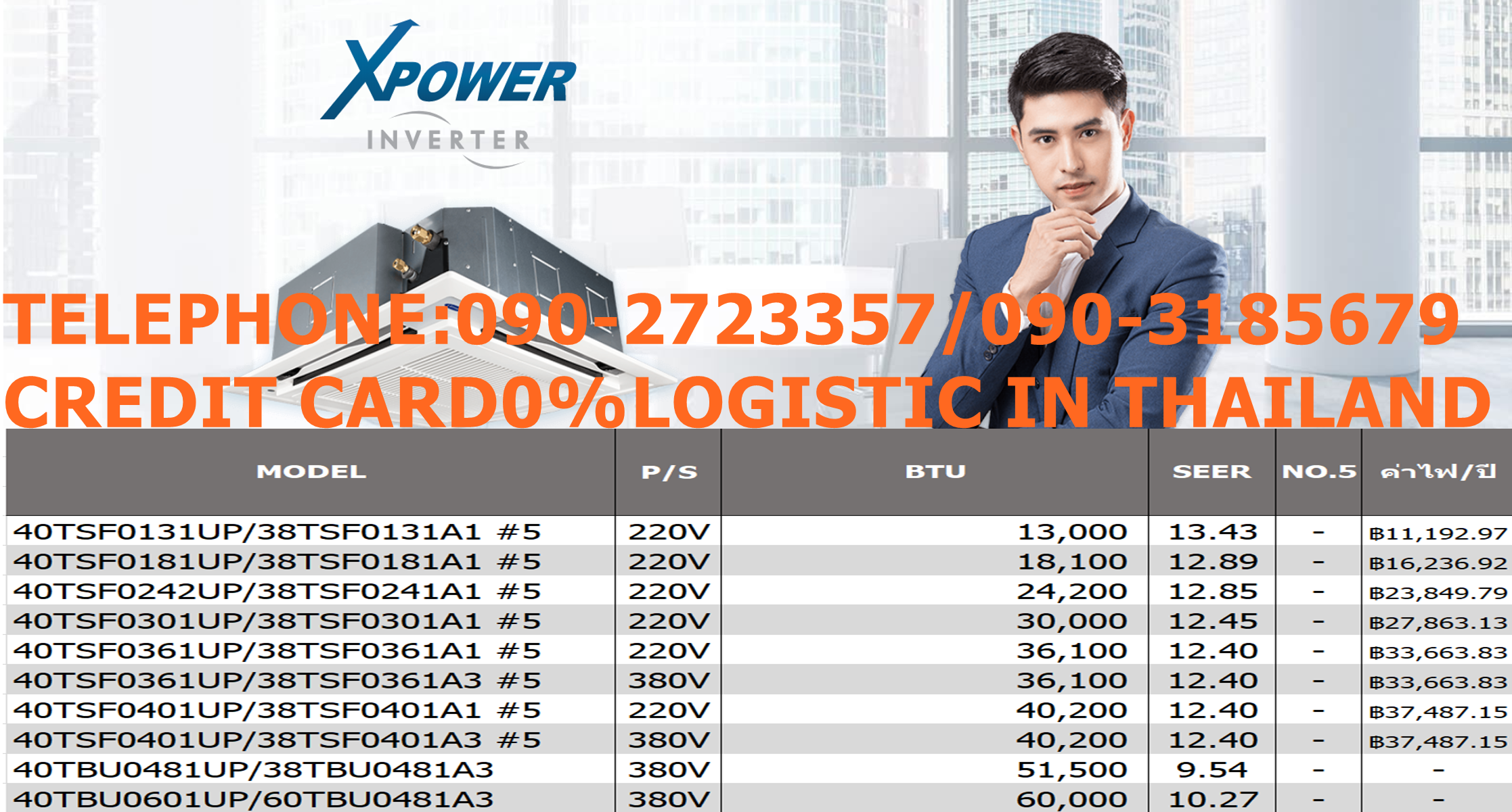 CARRIERเครื่องปรับอากาศ13000BTUแบบCASSETTE TYPE4WAYฝังในฝ้าเพดานเป่าลม4ทิศทางประหยัดไฟSTANDARDเบอร์5สารทำความเย็นR410AราคาถูกWARRANTY5YEAR