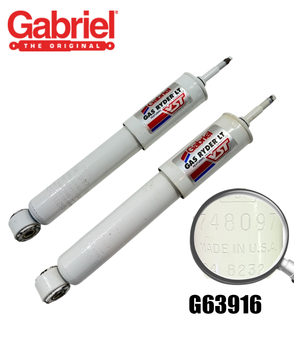 อุปกรณ์ประดับยนต์และชิ้นส่วนยานยนต์ GABRIEL โช๊คแก๊สแรงดันต่ำหน้า ความหนืดสูง (คู่) Isuzu Buddy ปี 1983, Faster Kbd/Z ปี 1972, Tfr / Golden Dragon ปี 1988 Made in U.S.A