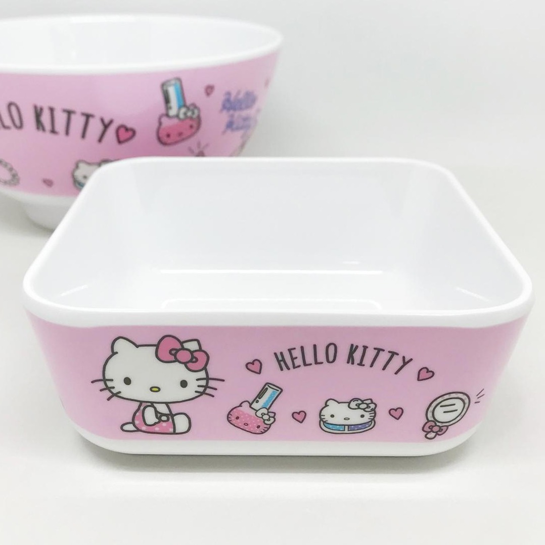 [ขายแยกชิ้น] ช้อนส้อมเด็ก จานชาม ถาดหลุม แก้วน้ำเด็ก Sanrio Kitty ลายคิตตี้ - บิวตี้ ศรีไทยซุปเปอร์แวร์ / 1 ชิ้น