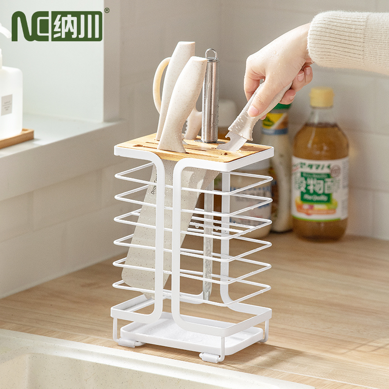 NaChuan ที่เสียบมีด ที่วางมีดทำครัว ที่เก็บมีด ชั้นวางของในครัว ที่เก็บมีดในครัว ที่เก็บมีดทำครัว เครื่องครัว ราคา 269 บาท*ส่งฟรี