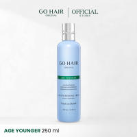GO HAIR Age Younger 100/250ml ทรีตเมนต์ผมขวดฟ้า ผมเรียงตัวสวย เงางาม และดูสุขภาพดี สำหรับผมเส้นใหญ่ หยักศกและดัดลอน