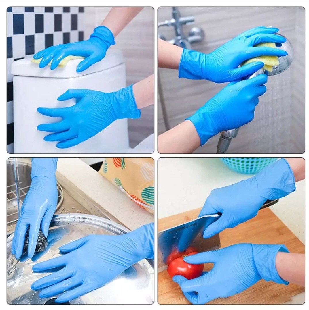 เกี่ยวกับ (สีฟ้า) (ดำ)(ขาว)*เกรดพรีเมียร*ถุงมือยางไนไตรผสมไวนิล Nitrile+Vinyle Gloves ถุงมือไวนิล ผลิดจากpoly vinyl chloride ไม่มีแป้งไม่ก่อให้เกิดการแพ้