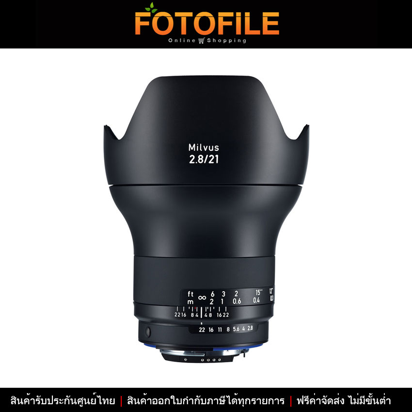 เลนส์กล้องถ่ายรูป Camera Lens ZEISS Milvus Zf.2 21mm F/2.8 Mount Nikon F () ราคา 52,400 บาท*ส่งฟรี