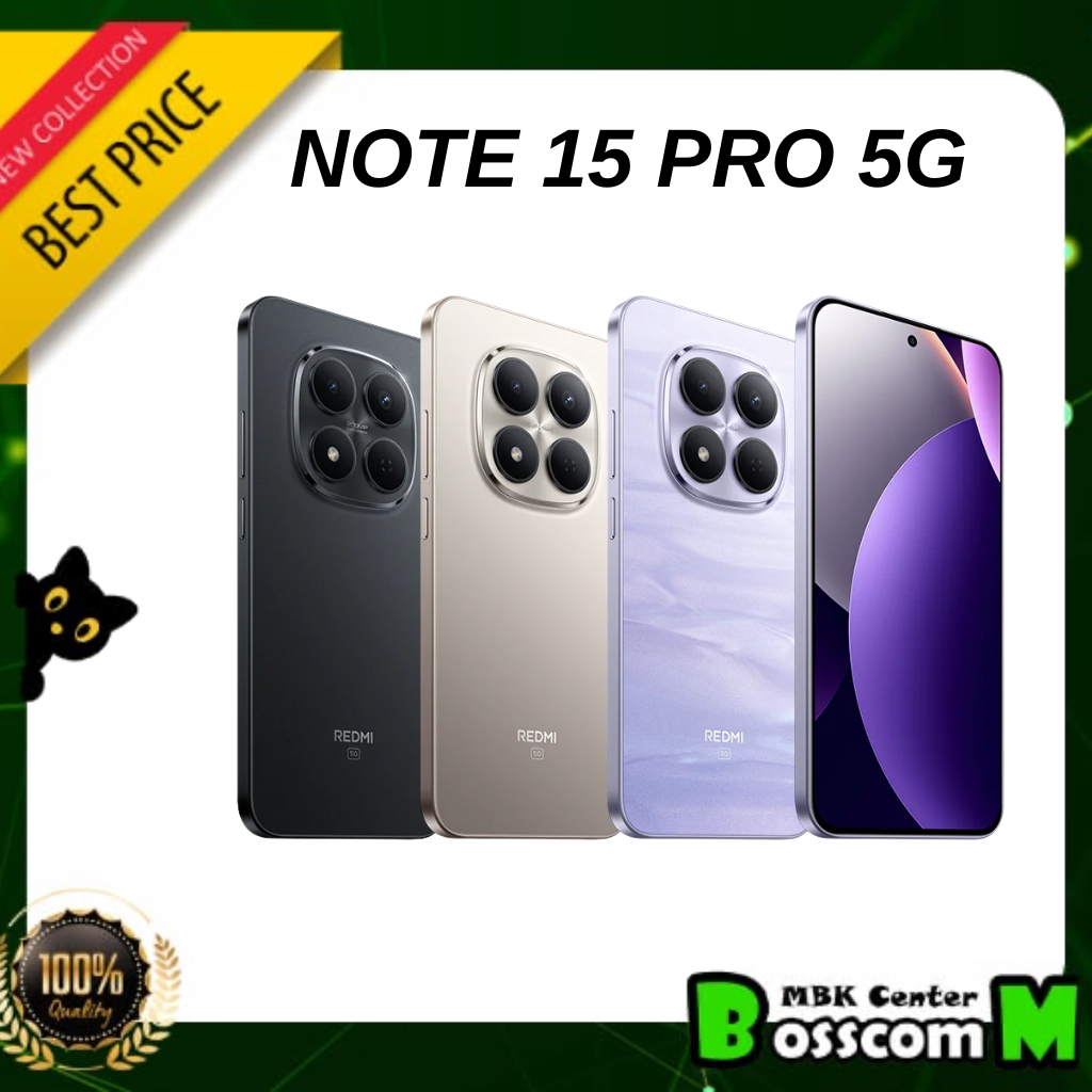 Redmi Note15 Pro 5g (8Gb + 256Gb) (12Gb + 512Gb) Brand New, Warranty from the Center. ราคา 10,500 บาท*ส่งฟรี