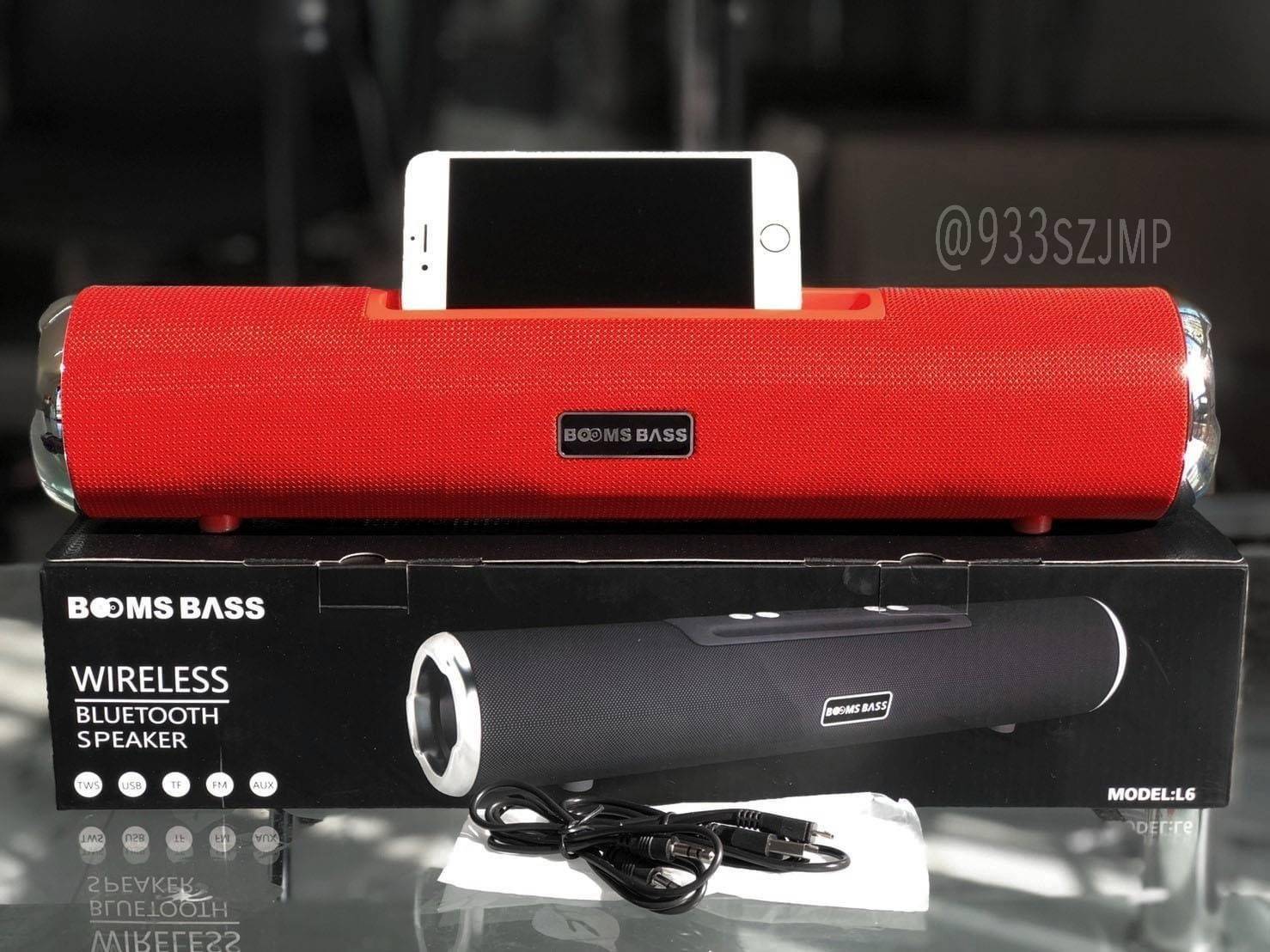 ดูภาพ ลำโพงบลูทูธ Boomsbass L6 เบสแน่น มีแท่นวางมือถือ ยาว 40 cm มีดอกลำโพง2ดอก เพิ่มเติม ลำโพงบลูทูธ Boomsbass L6 เบสแน่น มีแท่นวางมือถือ ยาว 40 cm มีดอกลำโพง2ดอก