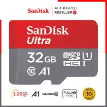 ภาพขนาดย่อของภาพหน้าปกสินค้าSandisk Ultra microSD Card SDHC ความเร็วอ่าน 120MB/s ความจุ 32GB Class 10 A1 (SDSQUA4-032G-GN6MN) ไม่มีอะแดปเตอร์ เมมโมรี่การ์ด แซนดิส Memory ประกัน Synnex 10 ปี แดงเทา จากร้าน Actioncam Thailand บน Lazada