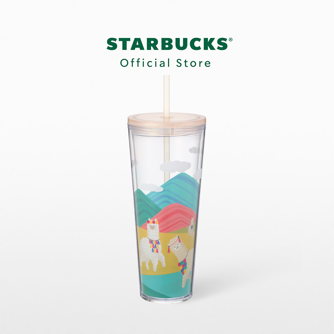 Starbucks Bohemian Alpaca Family on Highland Cold Cup 24oz. ทัมเบลอร์สตาร์บัคส์พลาสติก ขนาด 24ออนซ์ A11153934 ราคา 480 บาท*ส่งฟรี