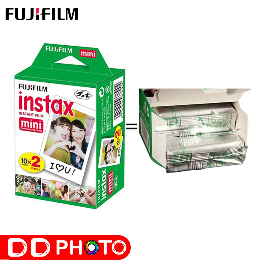Fujifilm instax mini ฟิล์มขอบขาว 10 แผ่น (10Sheets) ราคา 295 บาท*ส่งฟรี