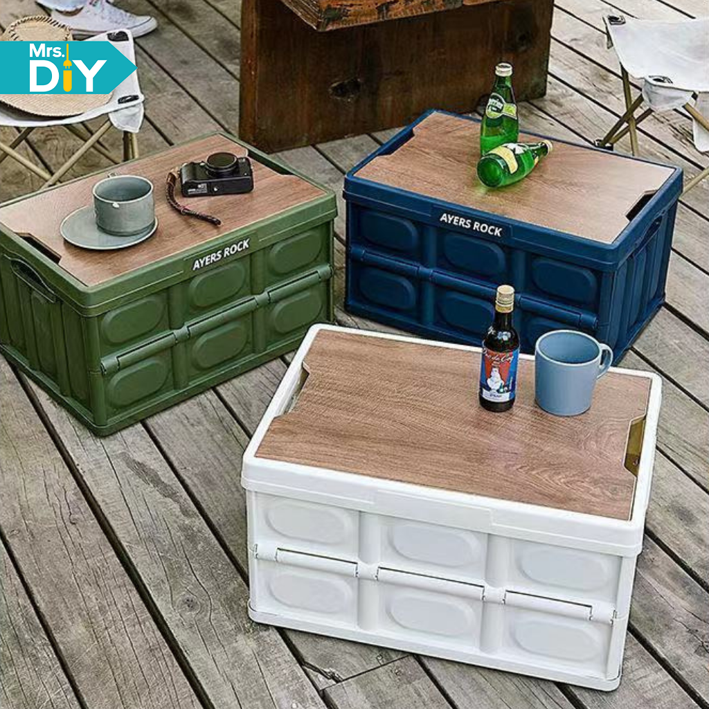 Dizo กล่องพับได้ กล่องตั้งแคมป์ กล่องลังแคมป์ปิ้ง กล่องเก็บของ กล่องเก็บของพลาสติก Storage Box ราคา 199 บาท*ส่งฟรี