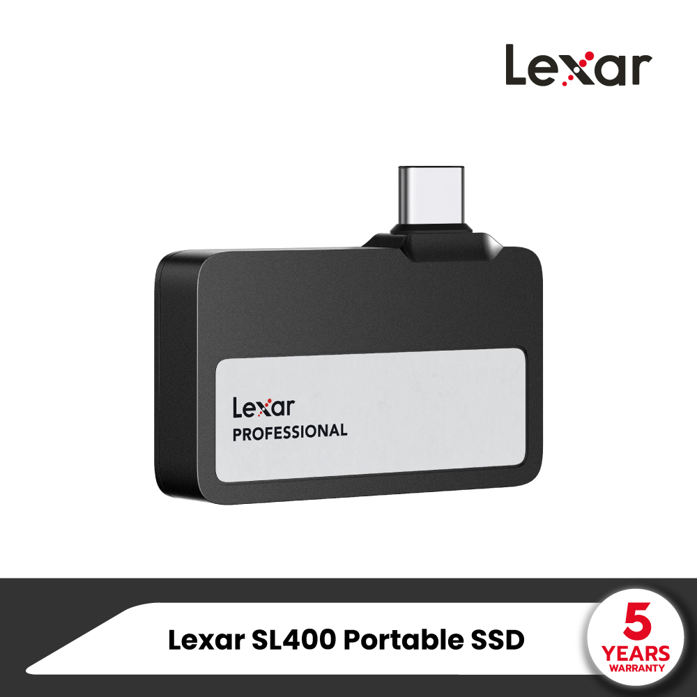 Lexar Professional SL400 Go Portable SSD 1TB (LSL400X001TRNB) Write 1000MB/s Read 1050MB/s USB 3.2 Gen 2x2 4K 60fps ราคา 5,590 บาท*ส่งฟรี