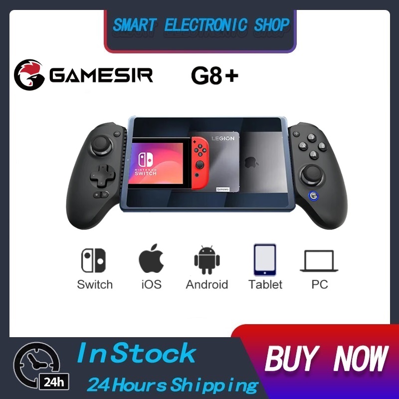 Gamesir G8+ Plus Galileo คอนโทรลเลอร์เกมมือถือบลูทูธสำหรับ Nintendo Switch PC IOS Android แท็บเล็ตพร้อมจอยสติ๊ก Hall Effect ราคา 1,750 บาท*ส่งฟรี