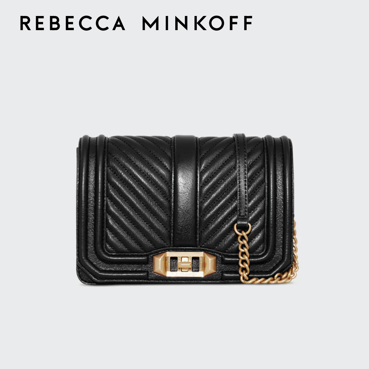 REBECCA MINKOFF CHEVRON QUILTED SMALL LOVE CROSSBODY BAG HH16ILVX45 กระเป๋าสะพายข้างผู้หญิง ราคา 8,100 บาท*ส่งฟรี