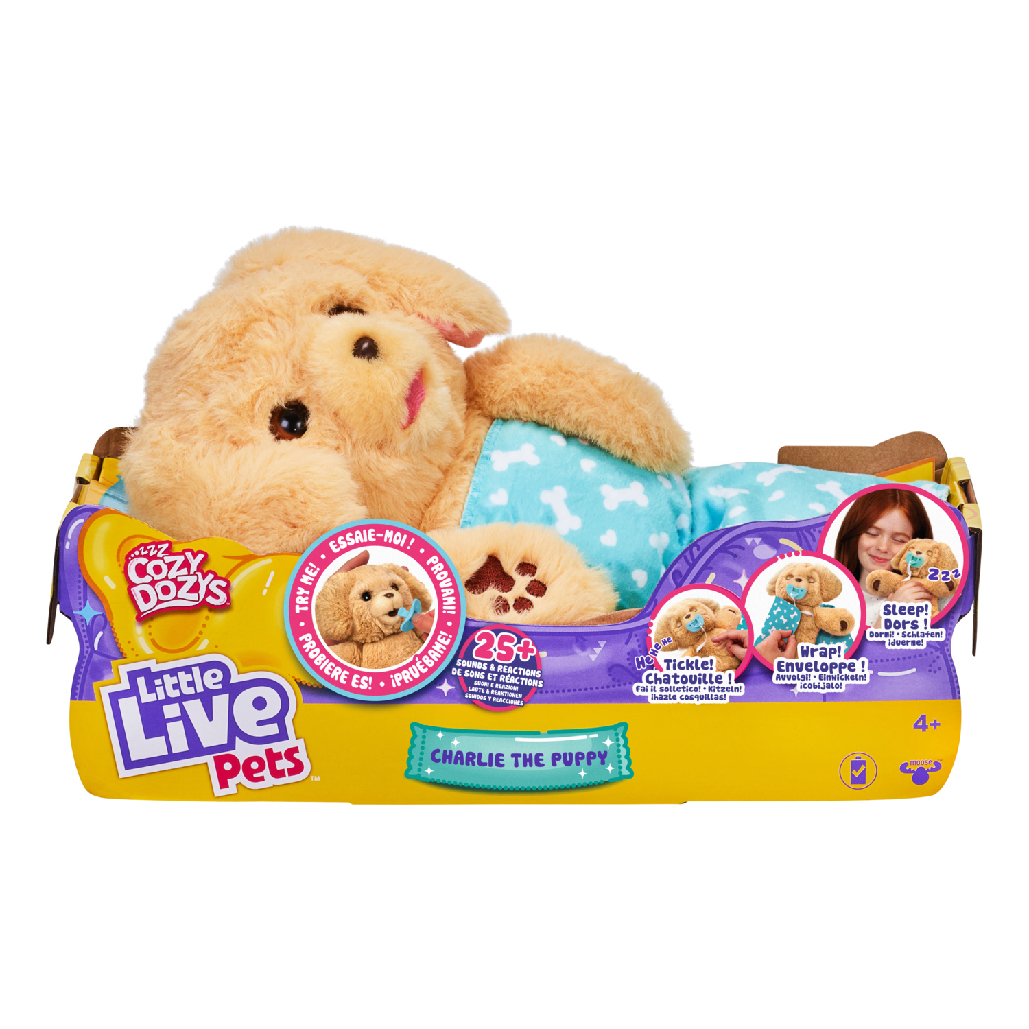 MOOSE TOYS - LITTLE LIVE PETS COZY DOZYS S3 SGL PK CHARLIE THE PUP รุ่น 26387 ราคา 975 บาท*ส่งฟรี