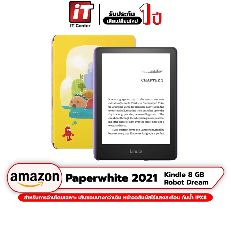 ภาพหน้าปกสินค้า(รับประกันศูนย์ 1 ปี) Amazon Kindle Paperwhite 2021 8GB (Black) itcenter จากร้าน IT Center TH บน Lazada