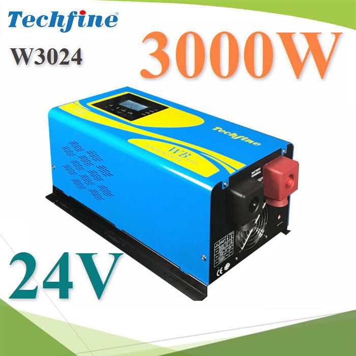 อินเวอร์เตอร์ UPS เพียวไซน์เวฟ 3000W 24V DC to AC รุ่น W3024