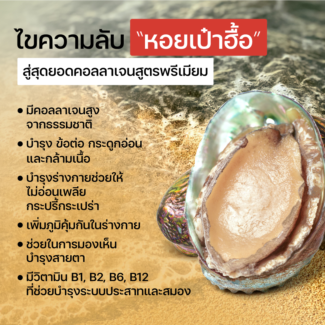 Well U Collagen Type ll Plus Abalone - คอลลาเจนจากหอยเป่าฮื้อ ผสมไทป์ ทู จบทุกปัญหาเรื่องข้อ เพิ่มสารหล่อลื่นที่ข้อต่อ cb202d615b1778f592f192eec81a5777
