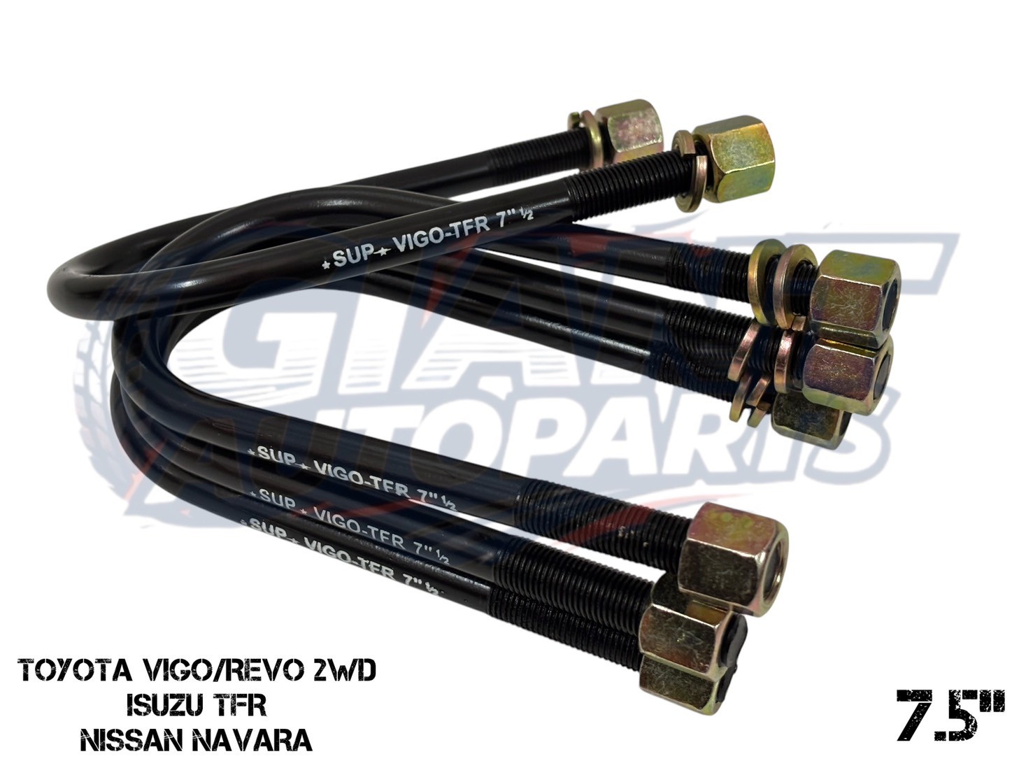 สาแหรกแหบ เหล็กอย่างดีสำหรับ TOYOTA VIGO-REVO 2WD/ ISUZU TFR / NISSAN NAVARA ขนาด 7.5นิ้ว - 10"นิ้ว (ราคาต่อ4ชิ้น/1ชุด) ราคา 690 บาท*ส่งฟรี