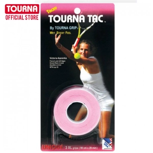 ราคาTOURNA TAC กริปพันด้ามไม้เทนนิสและไม้แบดมินตัน Overgrip แบบหนึบ 3 กริป-3 XL grips on roll Tennis & Badminton 3 ชิ้น