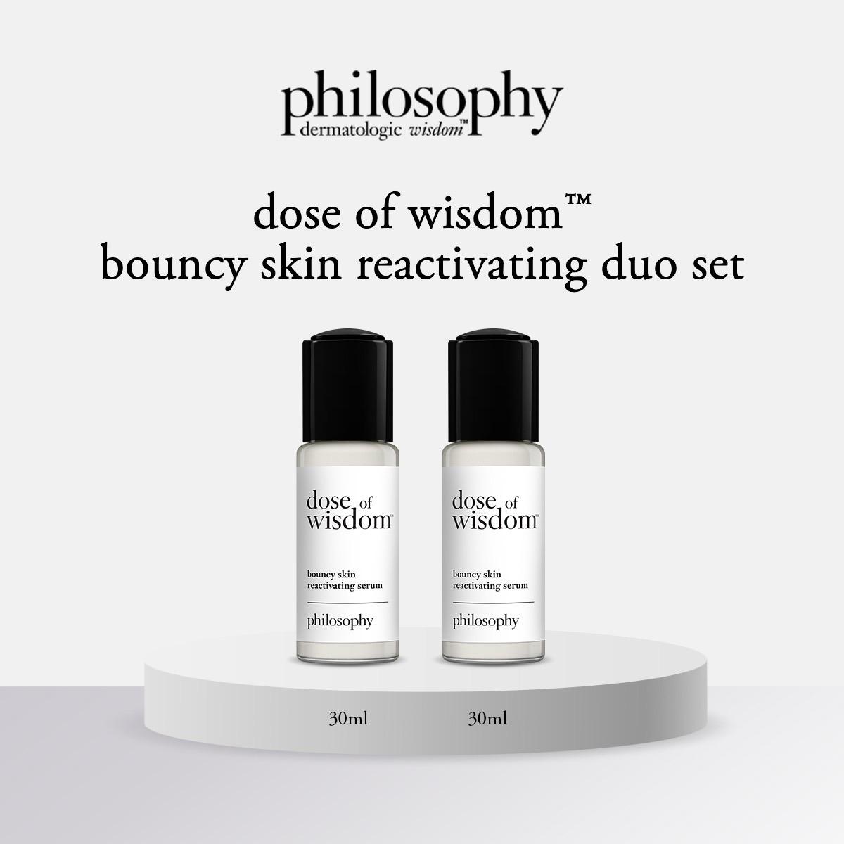 [Exclusive Set] Dose of wisdom™ Bouncy Skin Reactivating Duo Set ราคา 3,500 บาท*ส่งฟรี