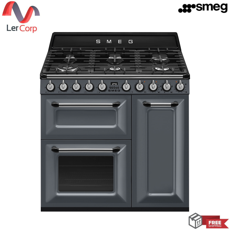 (Smeg) เตาปรุงอาหาร 6 หัวเตา เตาอบหลัก-เสริม 70 ลิตร เตาย่าง 41 ลิตร รุ่น TR93GR Victoria Aesthetic ราคา 302,500 บาท*ส่งฟรี