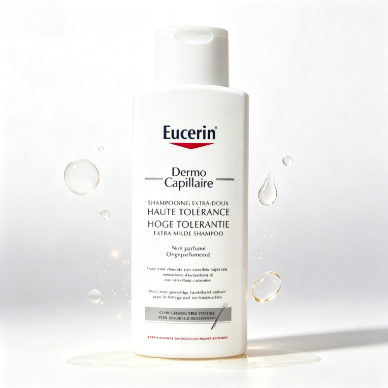 Eucerin Dermo Capillaire Shampoo 200ml | No Perfume, No Color, No Parabens, Removes Oil Stains, Reduces Itching, Burning, Redness, Soothes the Scalp. Can Be Used Every Day. ราคา 368 บาท*ส่งฟรี