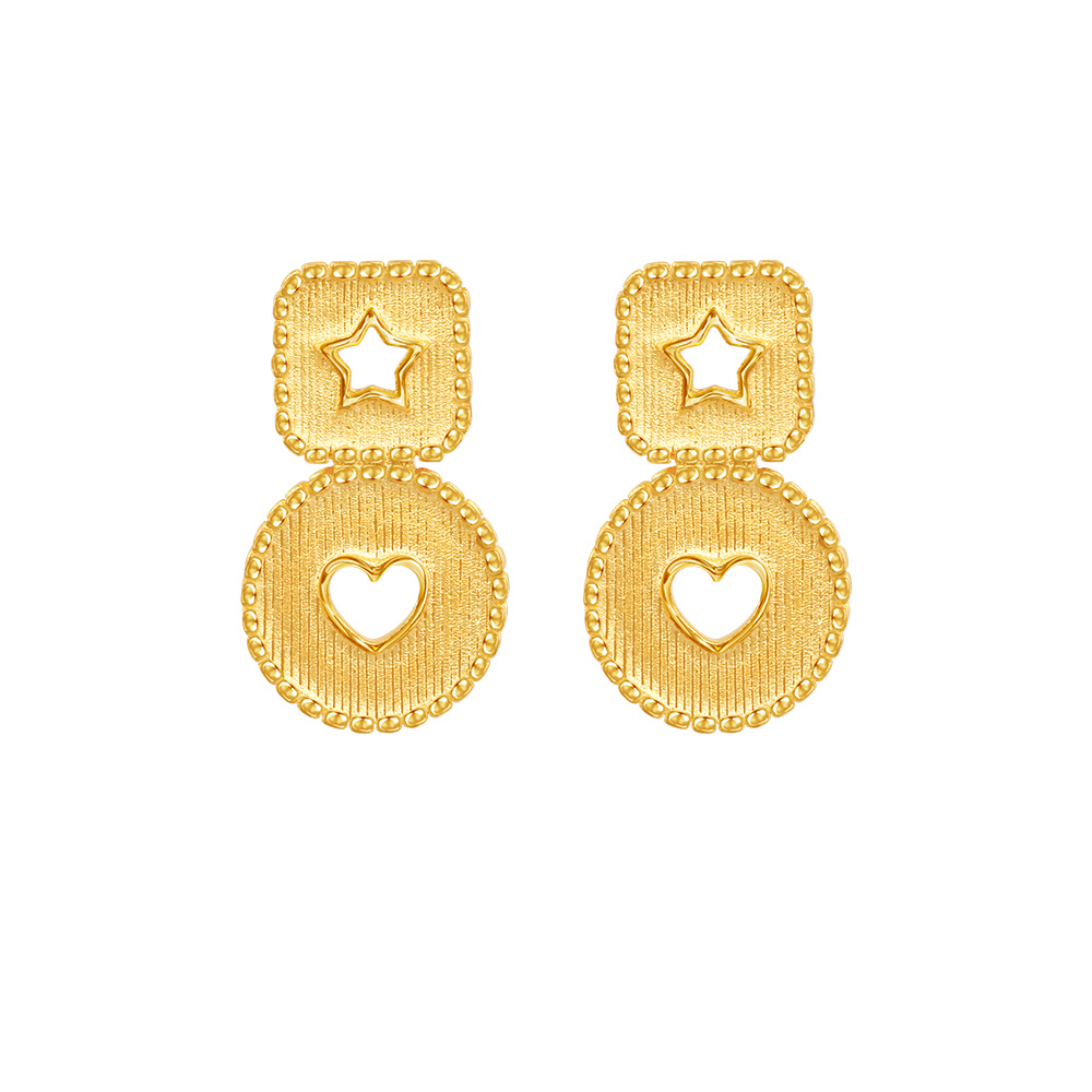 Prima 99.9% Gold Earrings Geometry Collection Product Code 111E4342-18 ราคา 25,574 บาท*ส่งฟรี