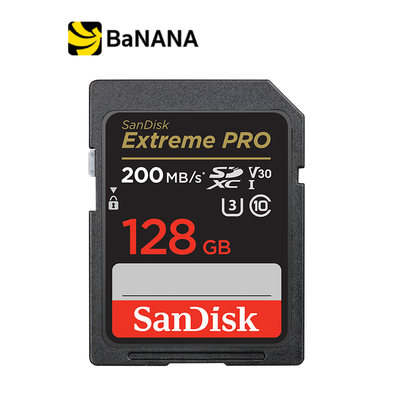 [ของแท้] เมมโมรี่การ์ด SanDisk Extreme Pro SDXC V30 U3 C10 200MB/s R 90MB/s W by Banana IT ราคา 2,190 บาท*ส่งฟรี