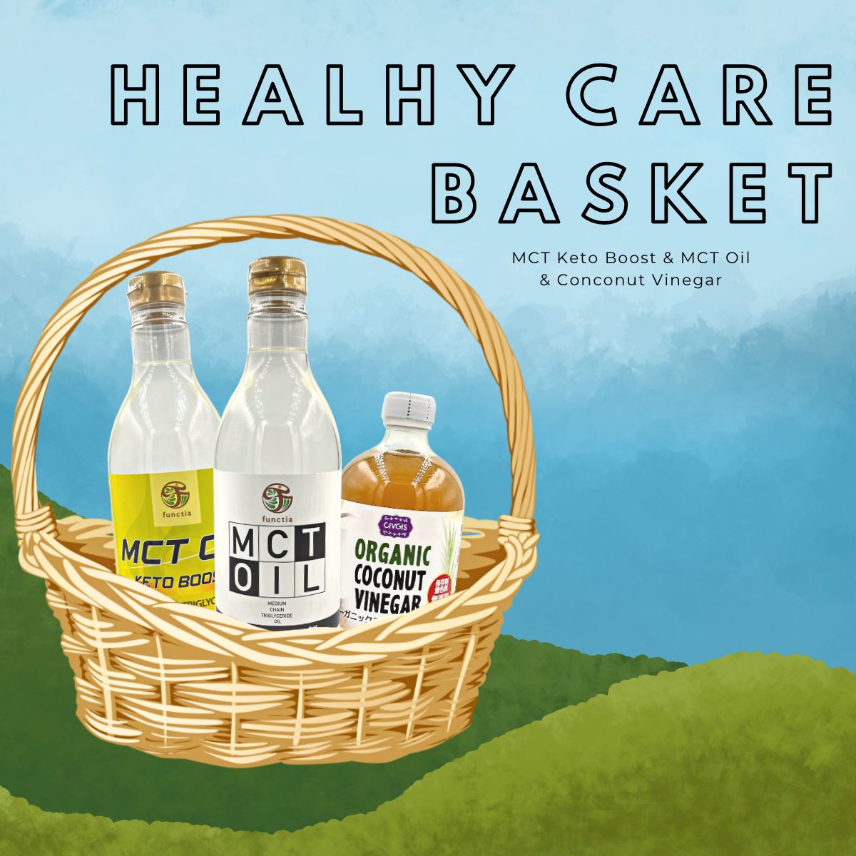Keto Boost & MCT Oil 100% & Coconut Vinegar (Set Healthy Care Basket) 🥥🌤 ราคา 1,699 บาท*ส่งฟรี