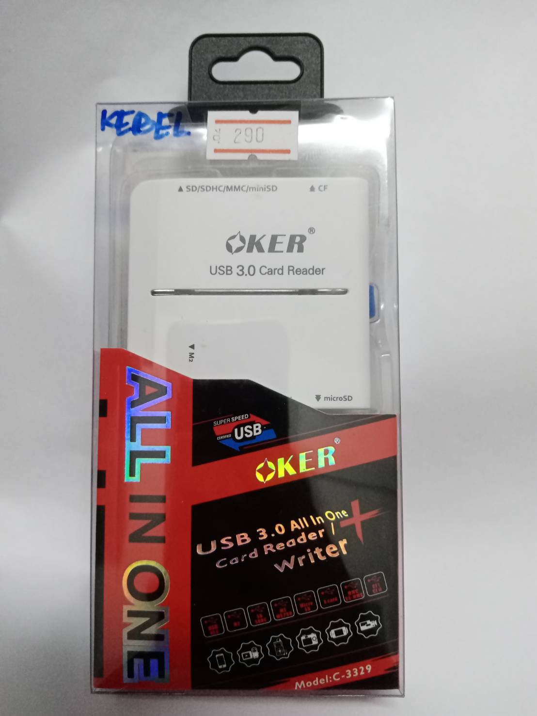 การ์ดลิเดอร์ OKER USB 3.0 รุ่น C-3329