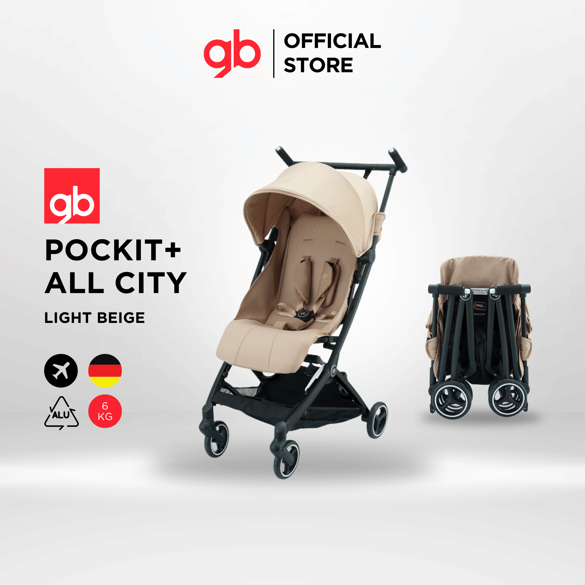 GB รถเข็นเด็ก Pockit+ All city- New Gen