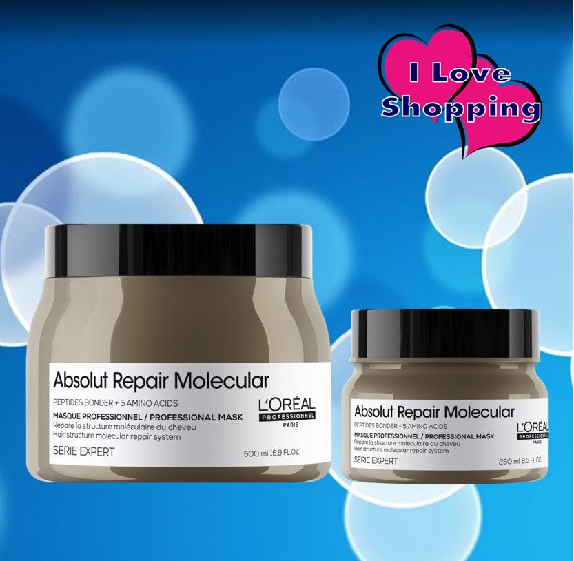 Loreal Absolut Repair Molecular Mask มาส์กสำหรับผมเสีย ถึงเสียมาก ราคา 1,296 บาท*ส่งฟรี