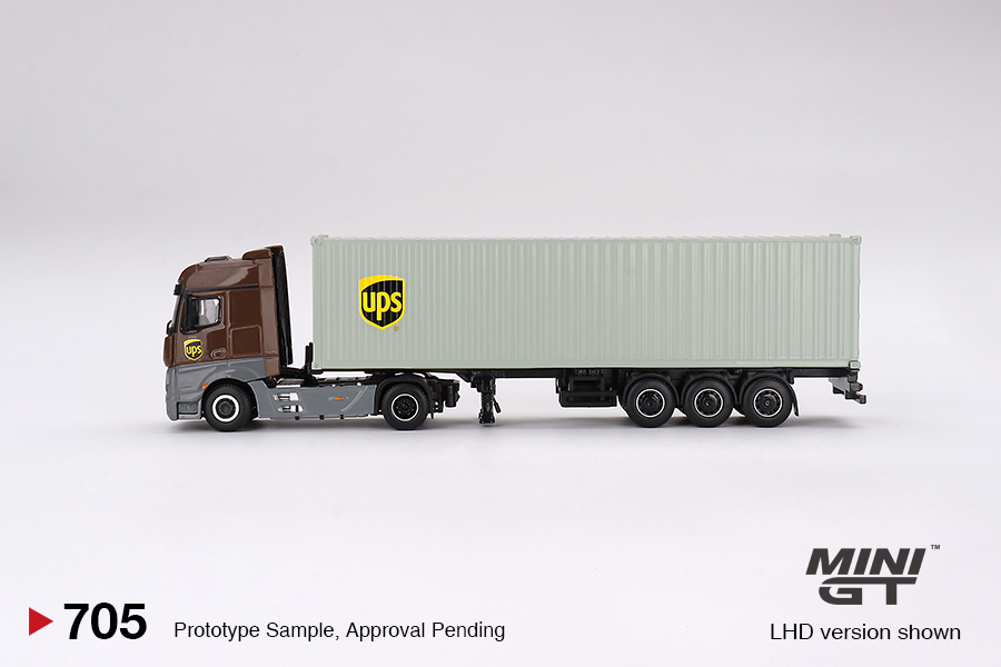MINI GT No.705 Mercedes-Benz Actros w/ 40 Ft Container 