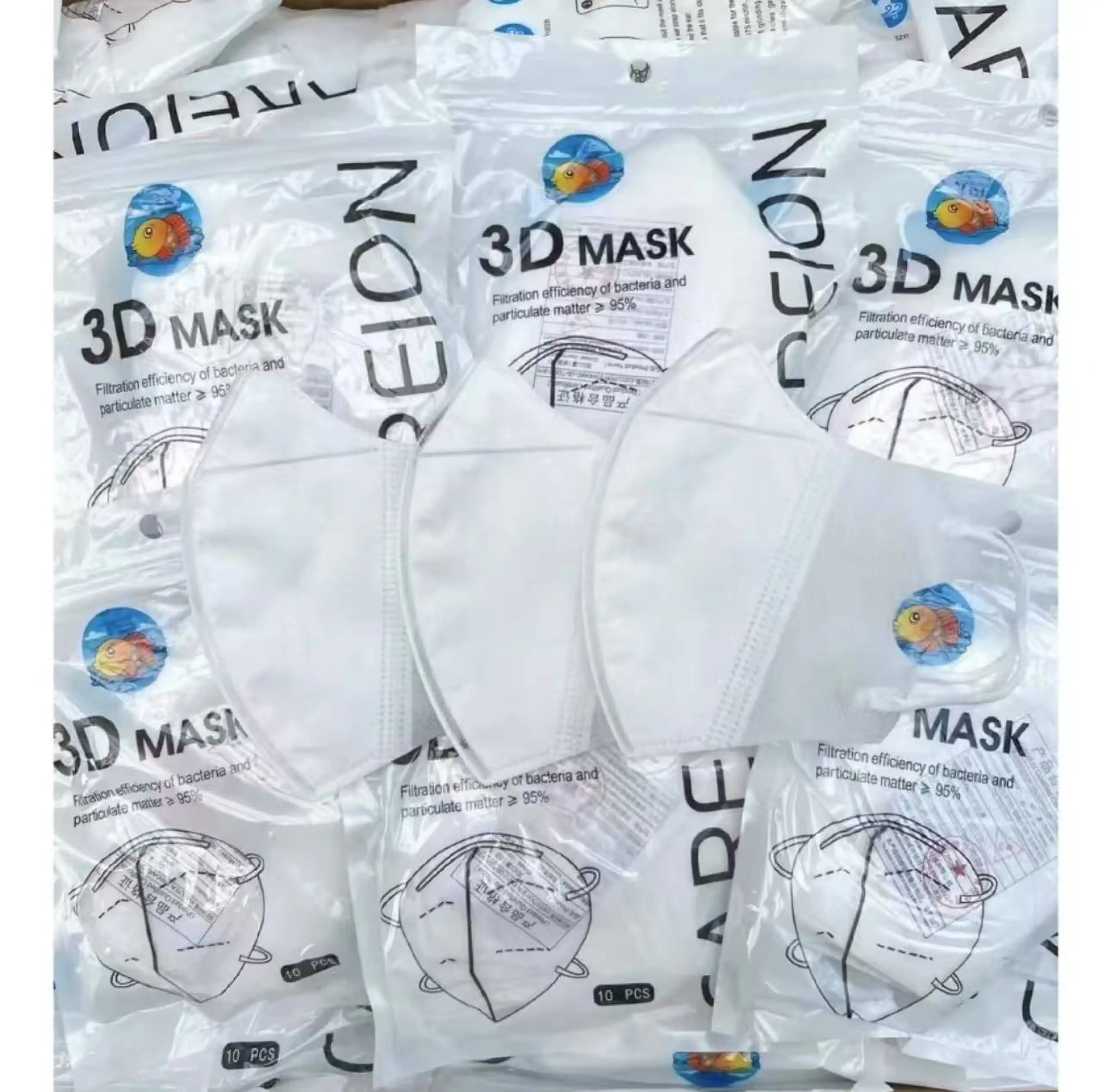 หน้ากากอนามัย แมสปิดจมูก 3D แมสหน้าเรียว 3D ทรงญี่ปุ่น MASK CAREION ( 1 ซองมี 10 ชิ้น ) หน้ากากอนามัย 3D Mask