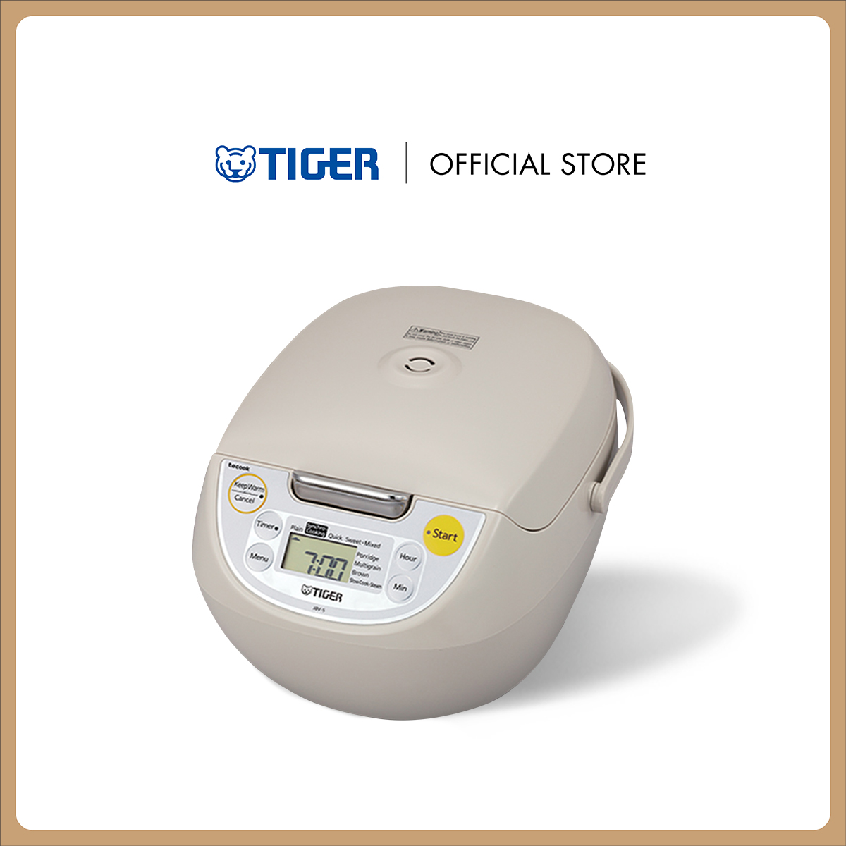 Tiger Microcomputer Rice Cooker, Size 1.0 Liter (Model Jbv-S10) ราคา 4,150 บาท*ส่งฟรี