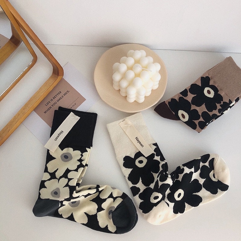 M. & Kyoko Cotton Socks - Orange (1124)