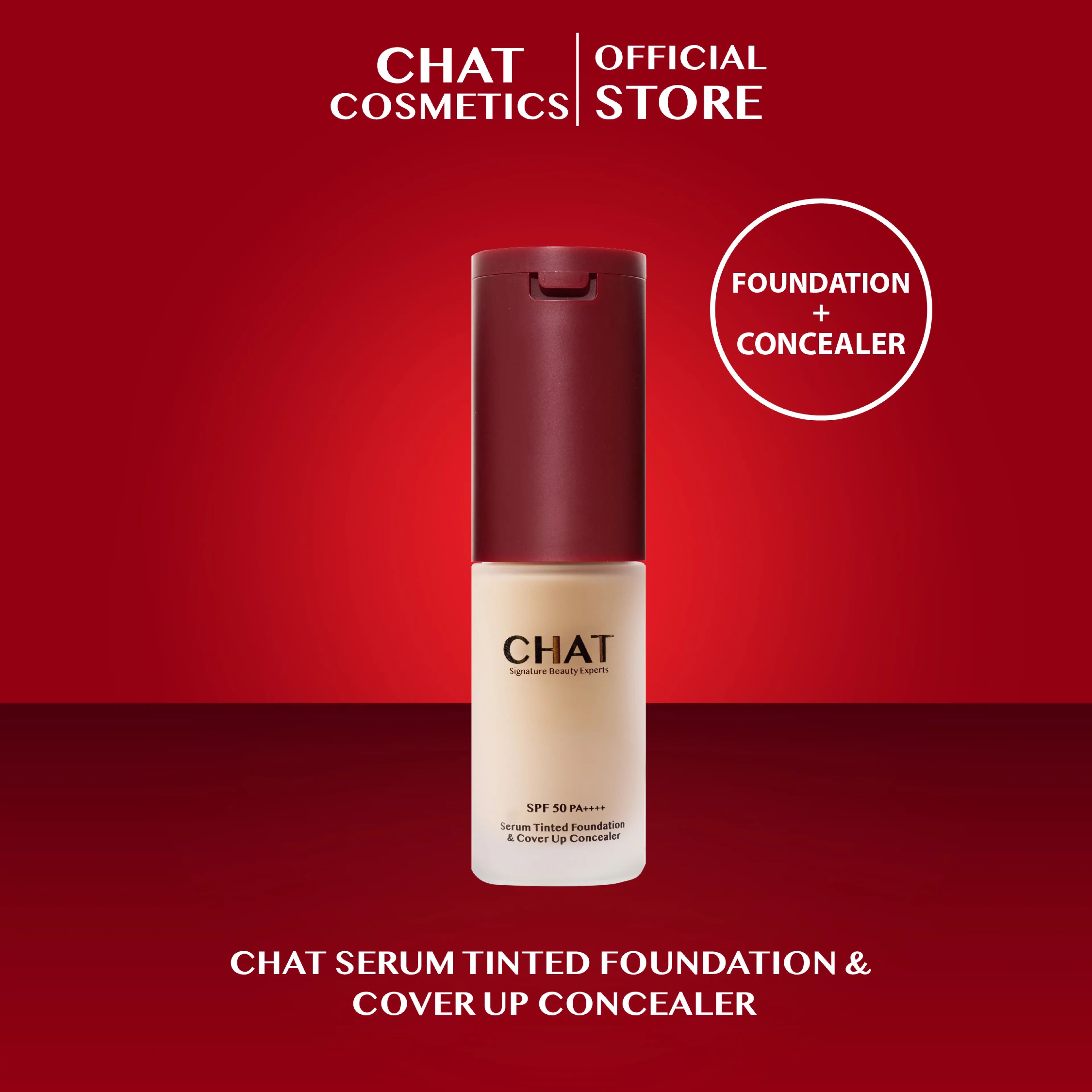Chat Serum Tinted Foundation & Cover up Concealer - รูปที่ 1