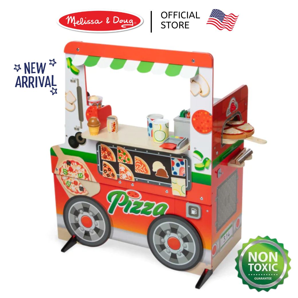 Melissa & Doug Wooden Pizza Food Truck Activity Center ราคา 11,868 บาท*ส่งฟรี