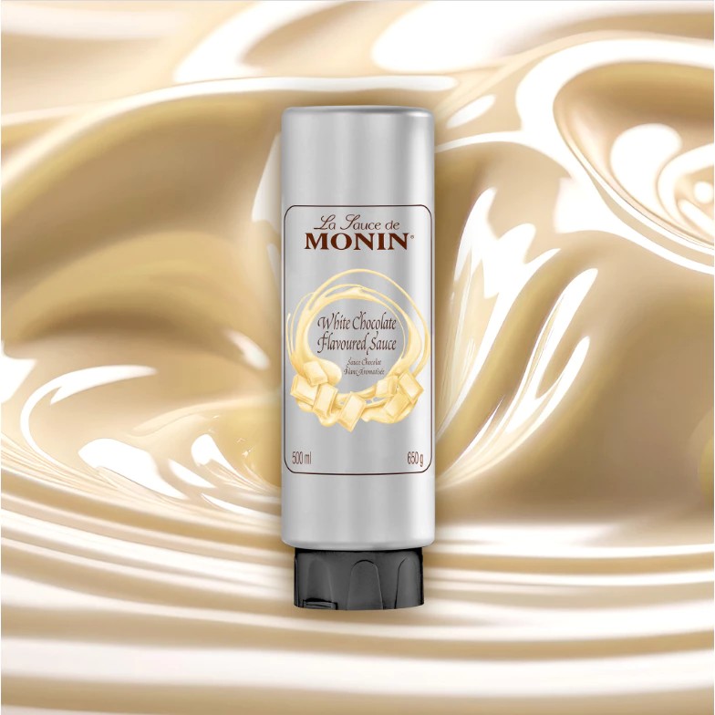 Monin White Chocolate Sauce (Squeeze Bottle) 500 Ml. 6 Bottles Monin White Chocolate Sauce 500 Ml. 6 Bottles ราคา 1,820 บาท*ส่งฟรี