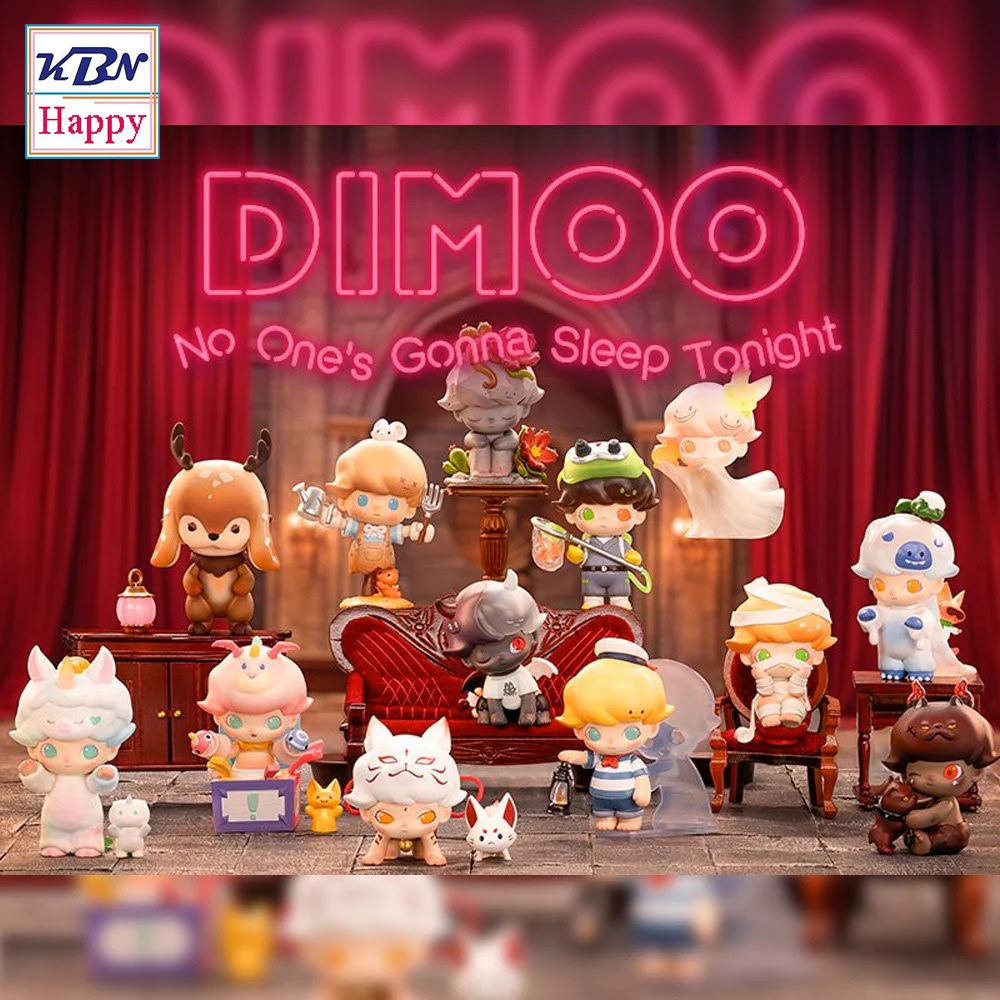 POP MART Dimoo No One S Gonna Slp Tonight Serise Doll Figure ตุ๊กตา โมเดล ฟิกเกอร์ ดิมู่ ทูไนท์ ซีรีส์ ของขวัญ ของตกแต่งบ้าน (ไม่แท้) ราคา 228 บาท*ส่งฟรี