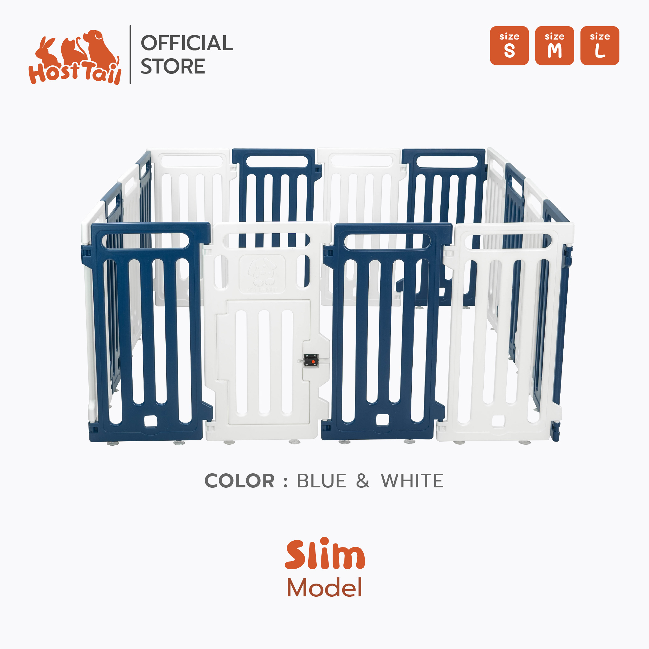HostTail คอกสุนัขรุ่น Slim 65 CM. คอกสำหรับแมว สุนัขพันธุ์เล็ก หนักไม่เกิน 5-7 กิโล ราคา 1,790 บาท*ส่งฟรี
