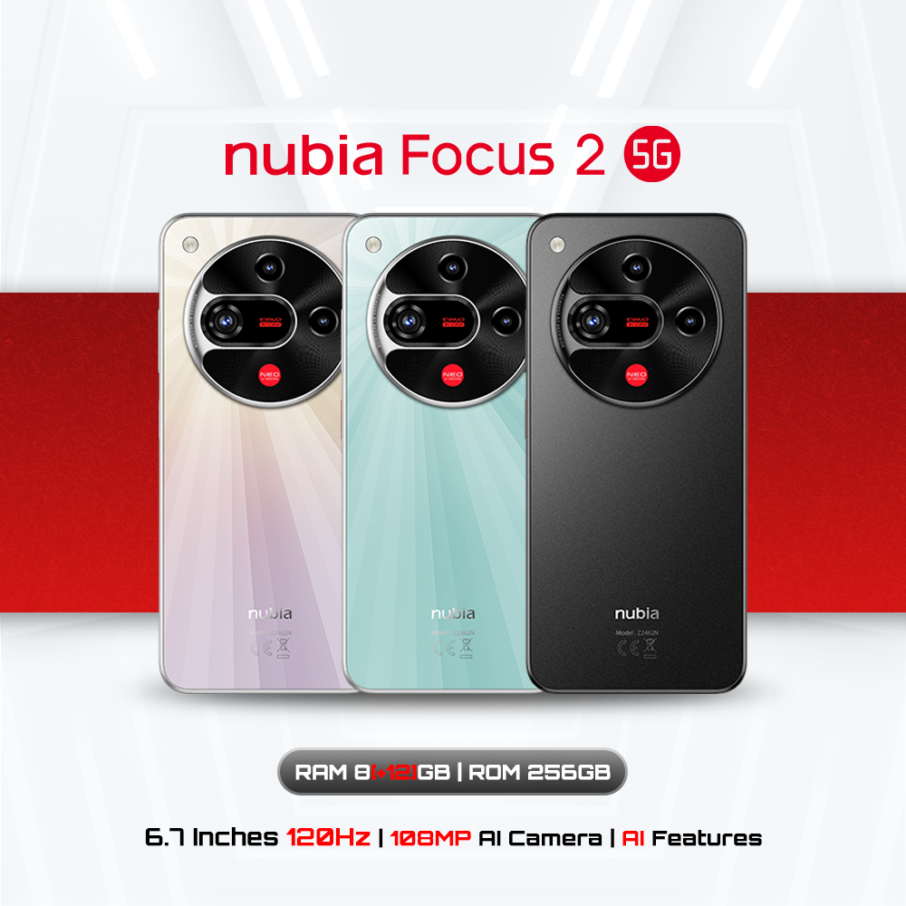 Nubia Focus 2 5g 8+256Gb (up to 20Gb Ram Expansion) - 108Mp Ai Camera L 5000Mah Battery, Guaranteed by Thai Center ราคา 5,499 บาท*ส่งฟรี