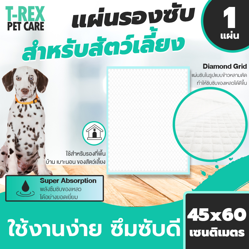 แผ่นรองซับสุนัข และ  สัตว์เลี้ยง แผ่นซับปัสสาวะ ฉี่ สุนัข Pet Urine Pad ดูดซับของเหลว ปัสสาวะ ได้ดี สามารถเลือกได้ 2 ขนาด